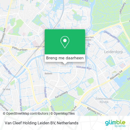 Van Cleef Holding Leiden BV kaart