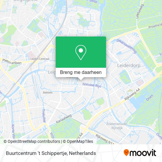 Buurtcentrum 't Schippertje kaart