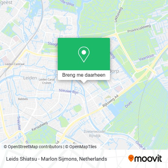 Leids Shiatsu - Marlon Sijmons kaart