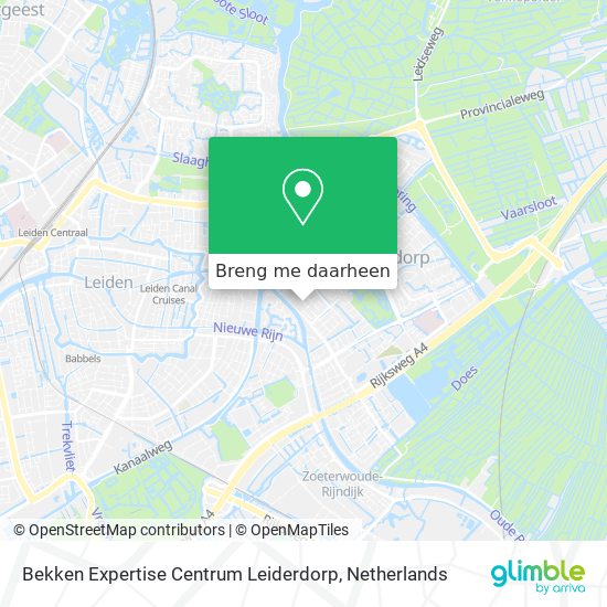 Bekken Expertise Centrum Leiderdorp kaart