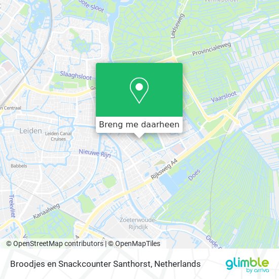 Broodjes en Snackcounter Santhorst kaart