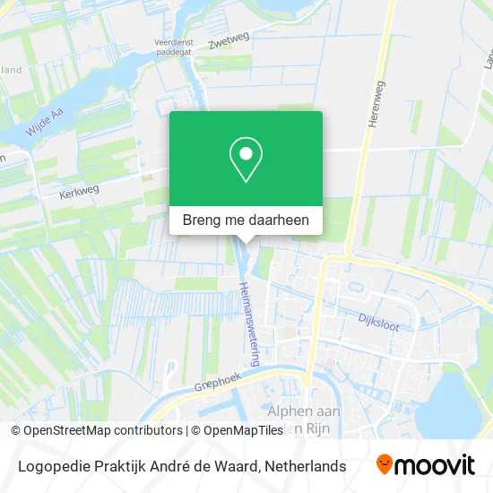 Logopedie Praktijk André de Waard kaart
