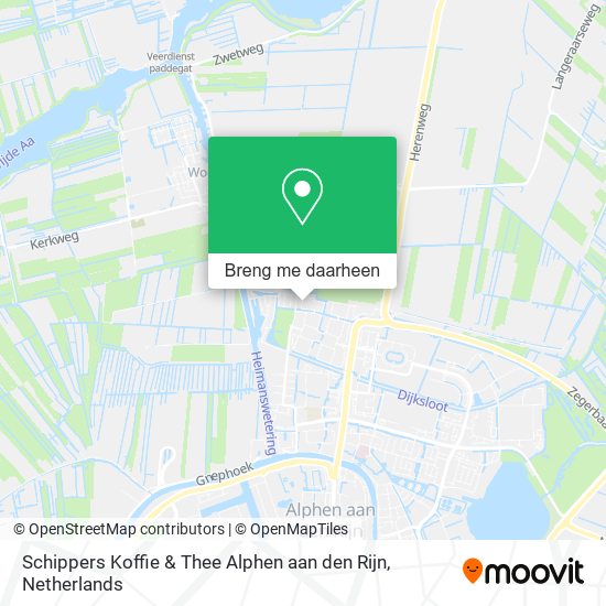 Schippers Koffie & Thee Alphen aan den Rijn kaart