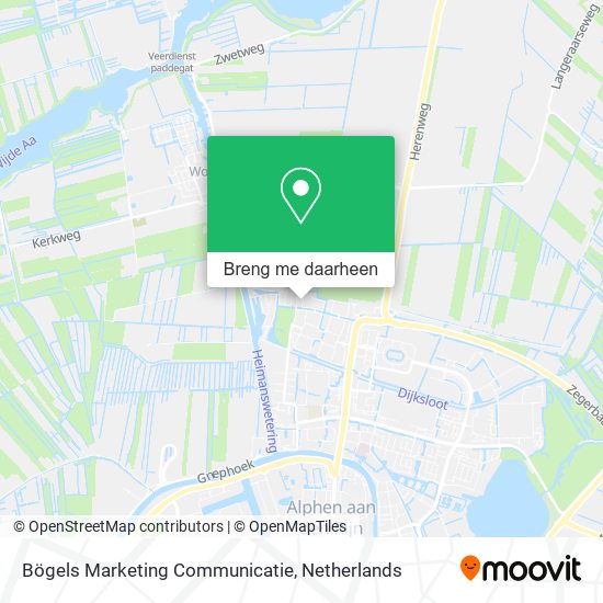 Bögels Marketing Communicatie kaart