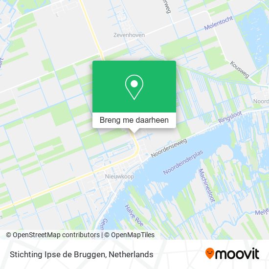 Stichting Ipse de Bruggen kaart