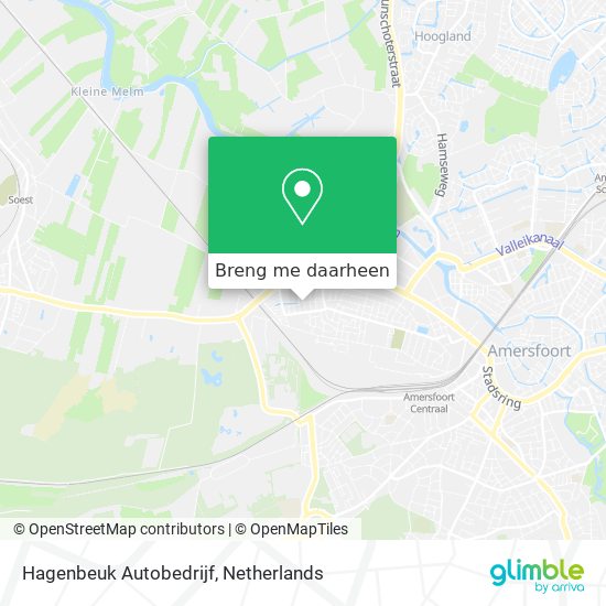 Hagenbeuk Autobedrijf kaart