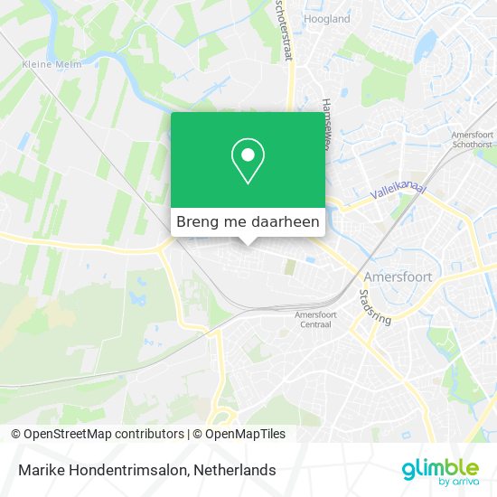 Marike Hondentrimsalon kaart