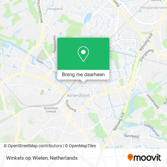 Winkels op Wielen kaart