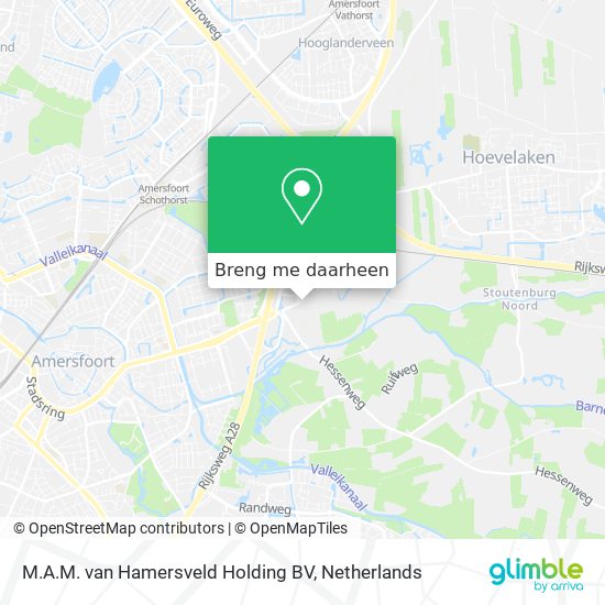 M.A.M. van Hamersveld Holding BV kaart