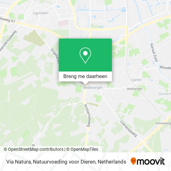 Via Natura, Natuurvoeding voor Dieren kaart