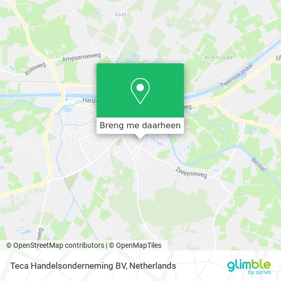 Teca Handelsonderneming BV kaart