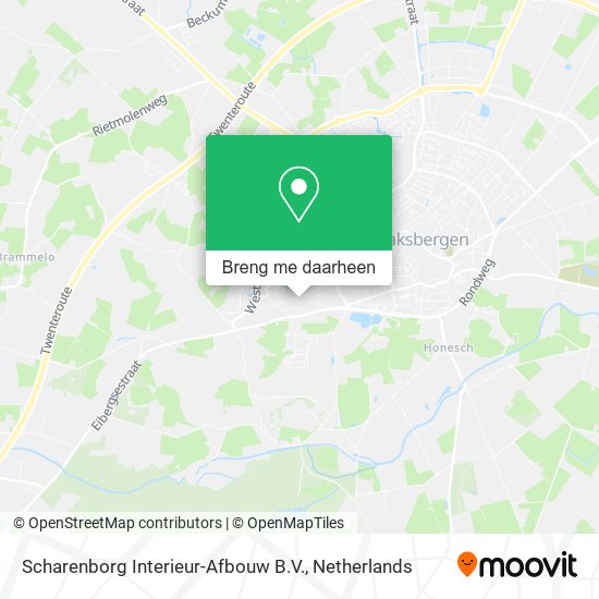 Scharenborg Interieur-Afbouw B.V. kaart