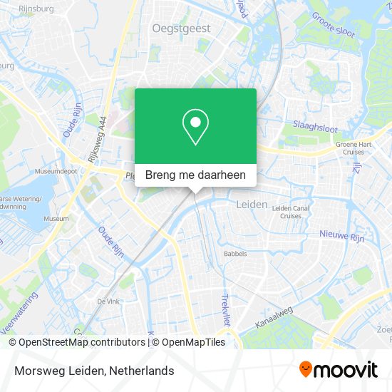 Morsweg Leiden kaart