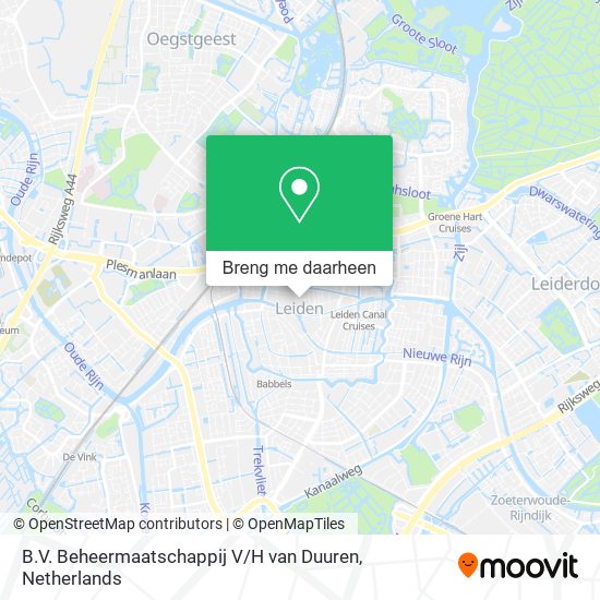 B.V. Beheermaatschappij V / H van Duuren kaart