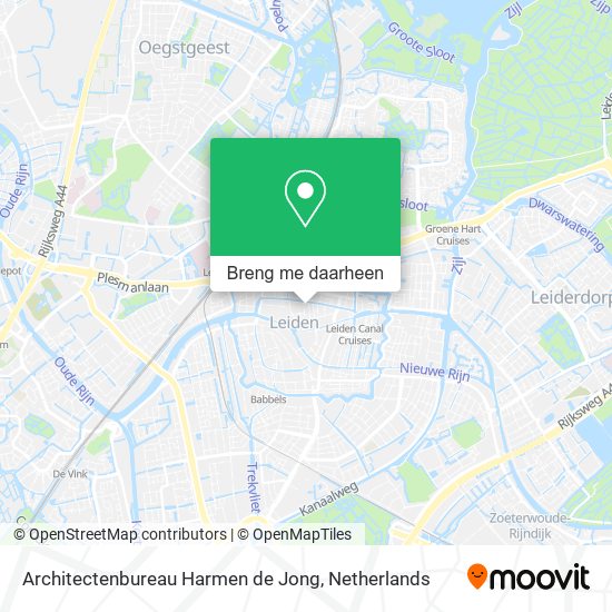 Architectenbureau Harmen de Jong kaart