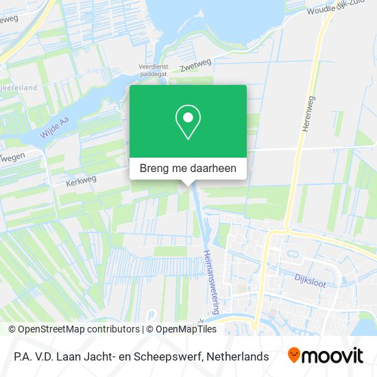 P.A. V.D. Laan Jacht- en Scheepswerf kaart