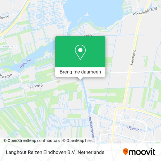 Langhout Reizen Eindhoven B.V. kaart