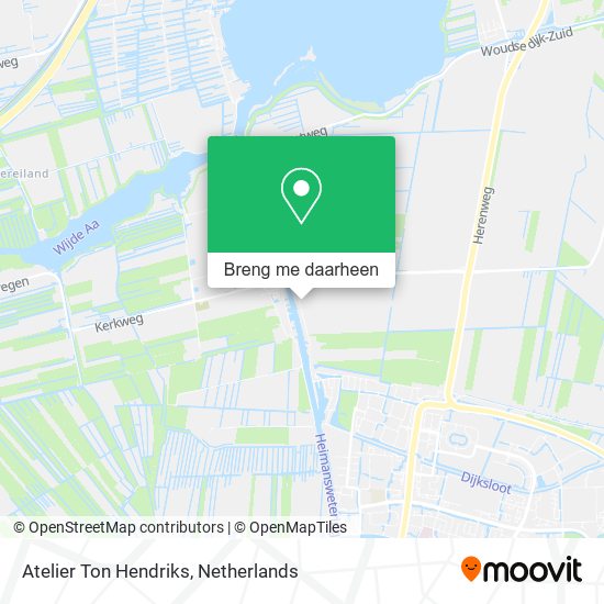 Atelier Ton Hendriks kaart