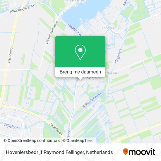 Hoveniersbedrijf Raymond Fellinger kaart