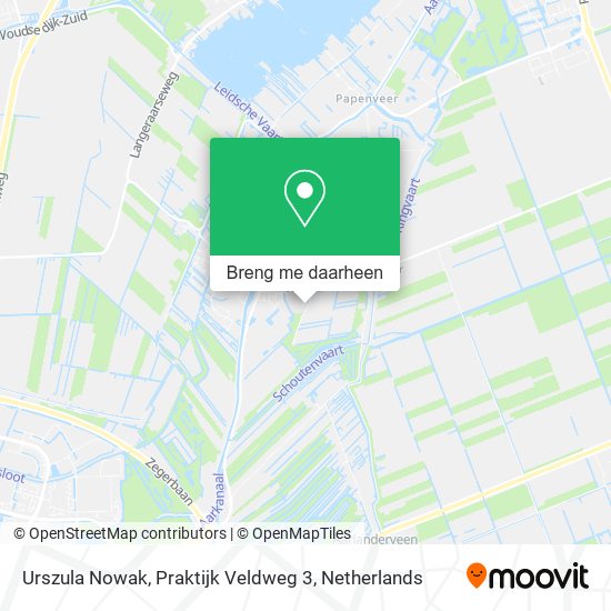 Urszula Nowak, Praktijk Veldweg 3 kaart