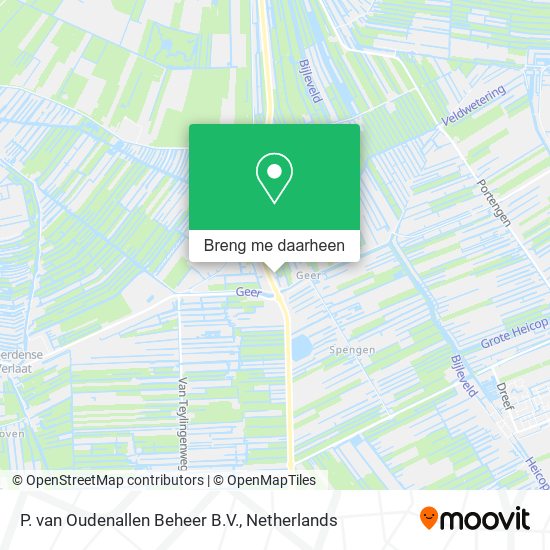 P. van Oudenallen Beheer B.V. kaart
