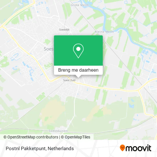 Postnl Pakketpunt kaart