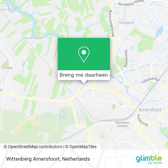 Wittenberg Amersfoort kaart