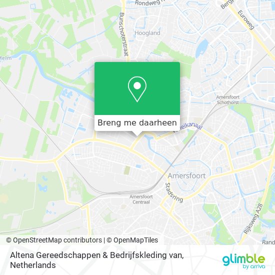 Altena Gereedschappen & Bedrijfskleding van kaart