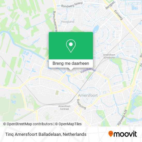 Tinq Amersfoort Balladelaan kaart