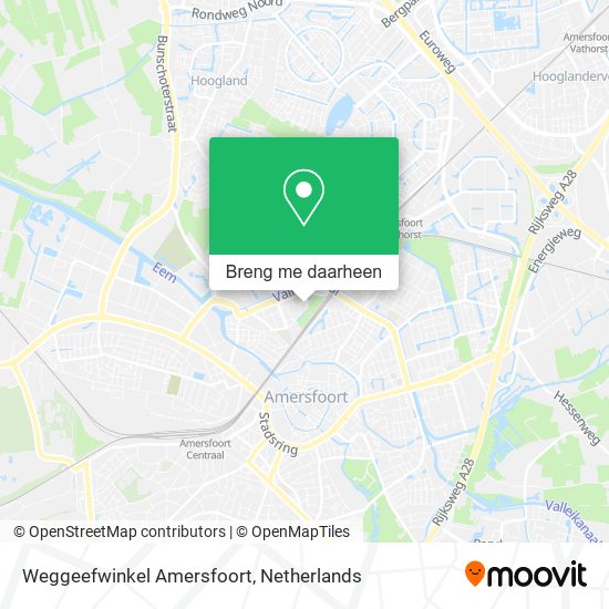 Weggeefwinkel Amersfoort kaart