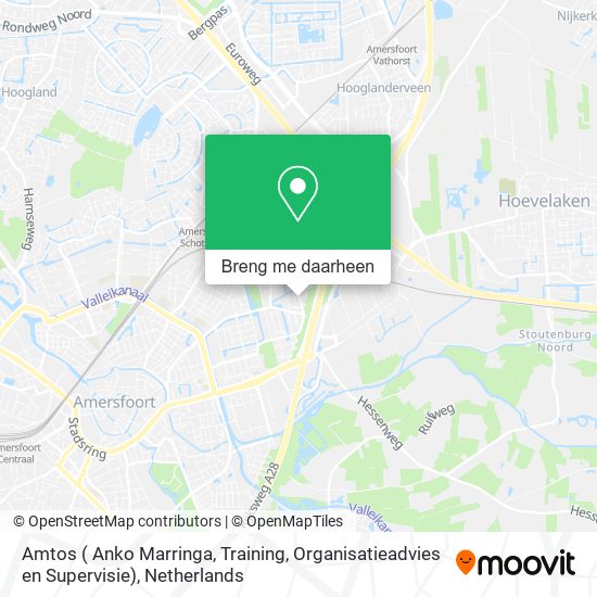 Amtos ( Anko Marringa, Training, Organisatieadvies en Supervisie) kaart