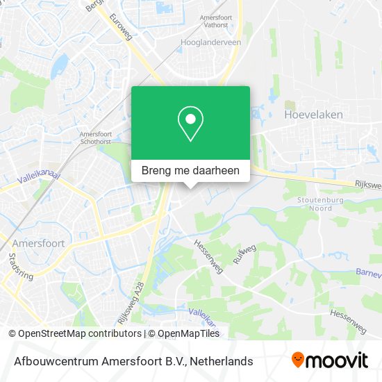 Afbouwcentrum Amersfoort B.V. kaart