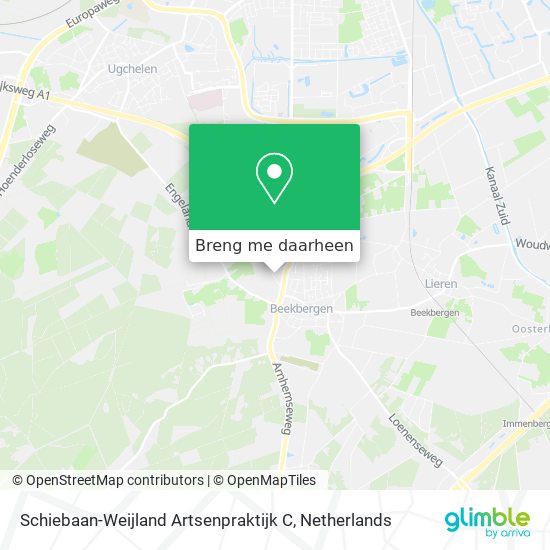 Schiebaan-Weijland Artsenpraktijk C kaart