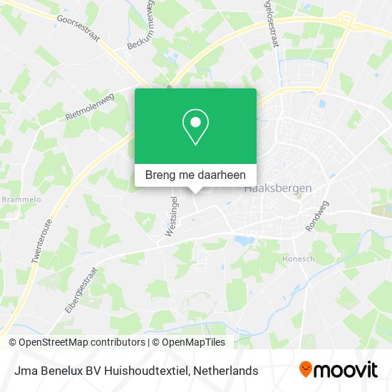 Jma Benelux BV Huishoudtextiel kaart