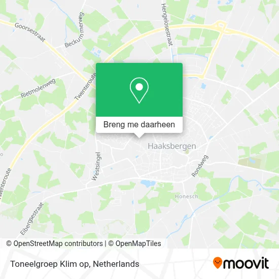 Toneelgroep Klim op kaart