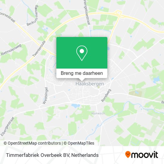 Timmerfabriek Overbeek BV kaart