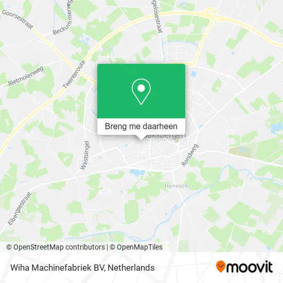 Wiha Machinefabriek BV kaart