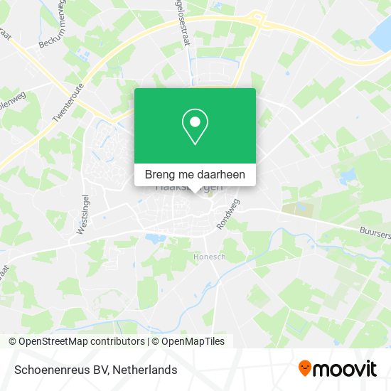 Schoenenreus BV kaart