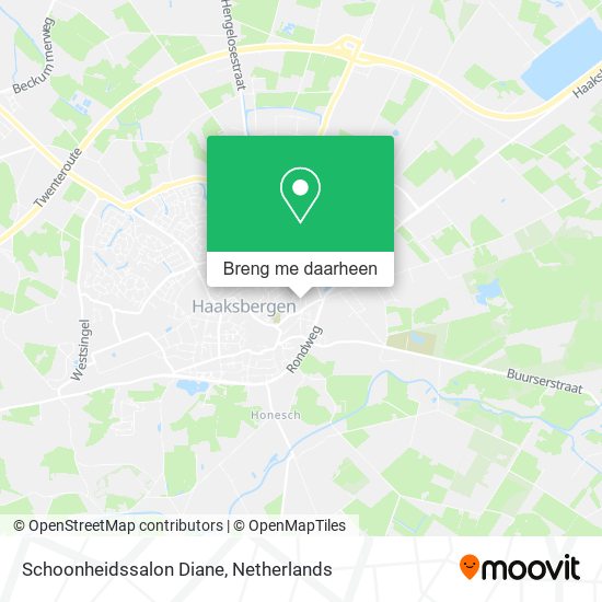 Schoonheidssalon Diane kaart