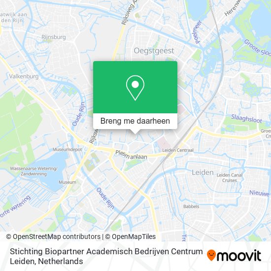 Stichting Biopartner Academisch Bedrijven Centrum Leiden kaart