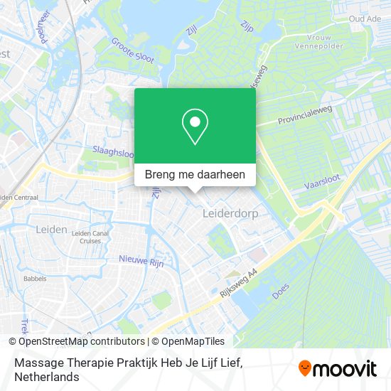 Massage Therapie Praktijk Heb Je Lijf Lief kaart