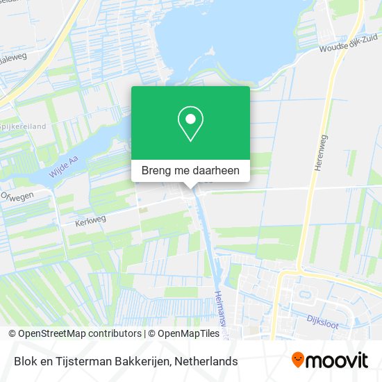 Blok en Tijsterman Bakkerijen kaart