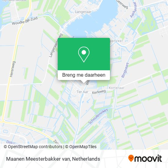 Maanen Meesterbakker van kaart