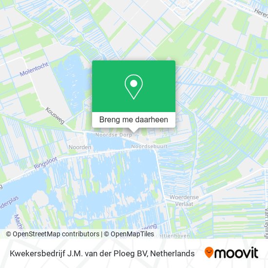 Kwekersbedrijf J.M. van der Ploeg BV kaart