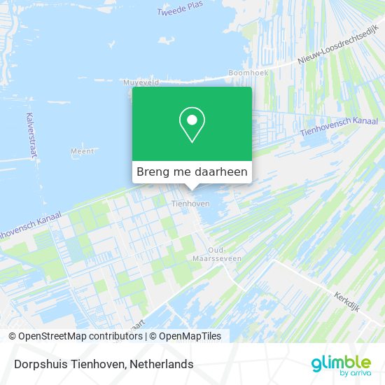 Dorpshuis Tienhoven kaart