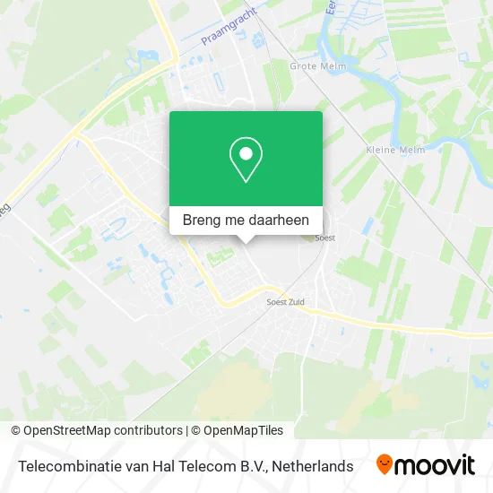 Telecombinatie van Hal Telecom B.V. kaart