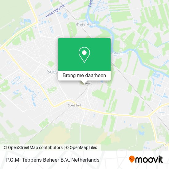 P.G.M. Tebbens Beheer B.V. kaart