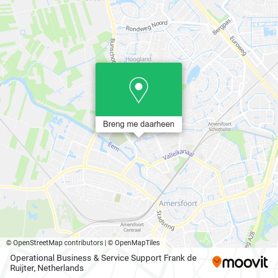 Operational Business & Service Support Frank de Ruijter kaart