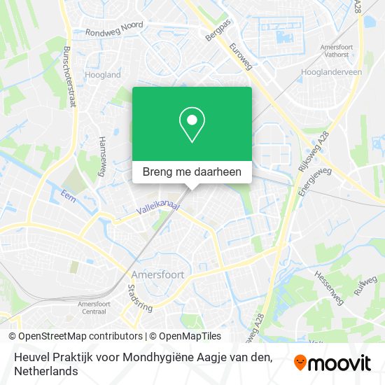 Heuvel Praktijk voor Mondhygiëne Aagje van den kaart