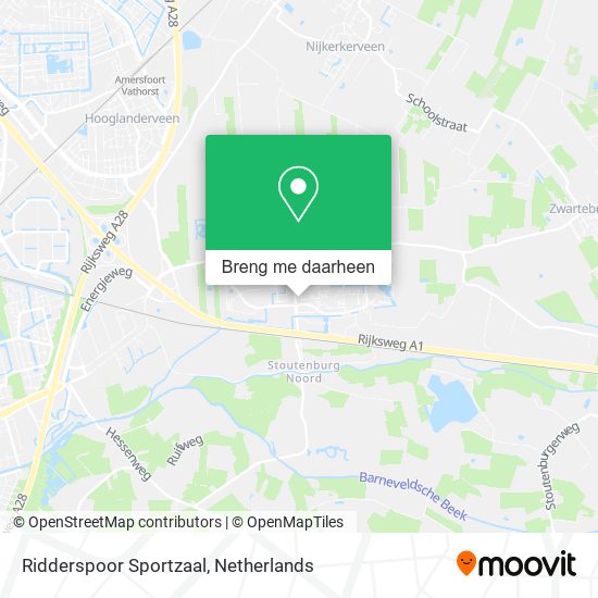 Ridderspoor Sportzaal kaart